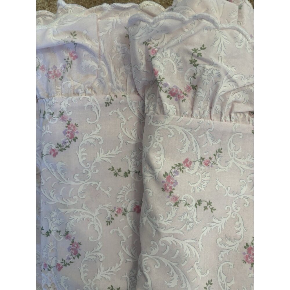 NEW Set of 3 Vintage Ruffled Standard Pillow Shams Westminster Lace Shabby Chic - Picture 4 of 4